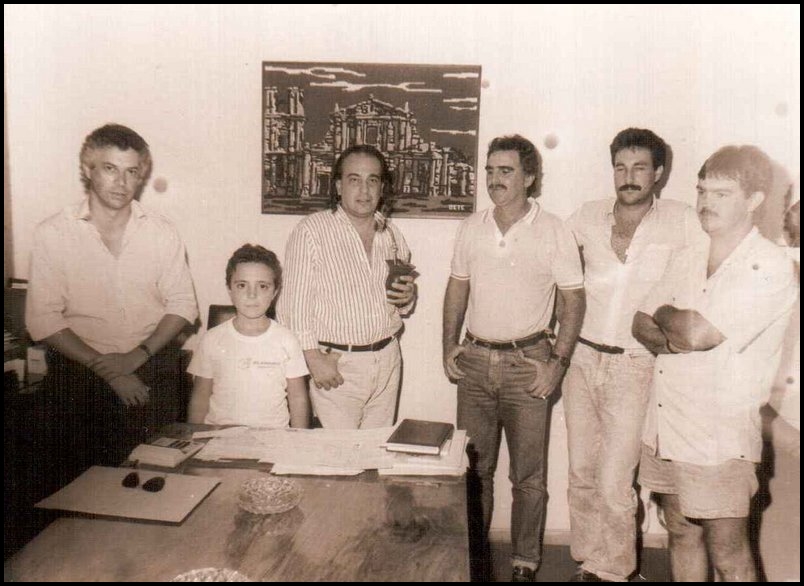 Um dos primeiros momentos do Manancial. Jairo Velloso, Luiz Carlos Borges, Telmo F. Dutra e José Paulo Urach